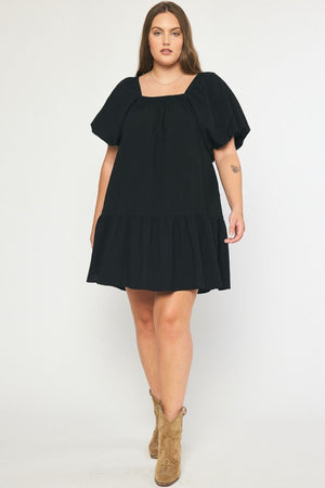 SNOWBALL BLACK DRESS