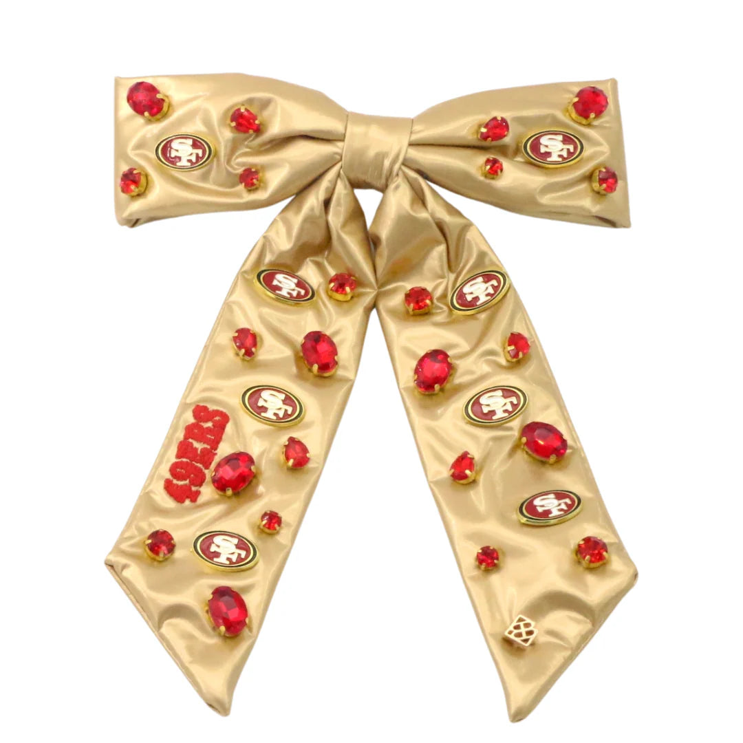 San Francisco 49ers Gold Bow Barrette Regular price