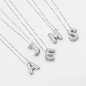 ** PRE ORDER** Silver Crystal Balloon Initials