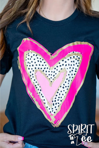 HEART WITH PUFF TEE