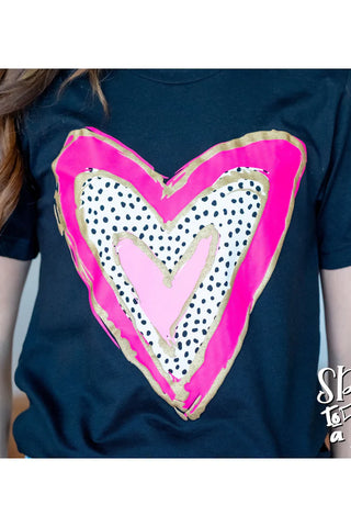 HEART WITH PUFF TEE