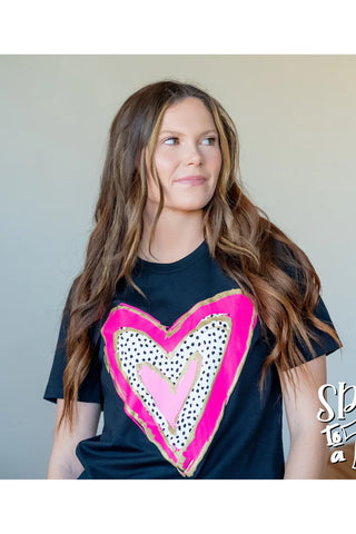 HEART WITH PUFF TEE