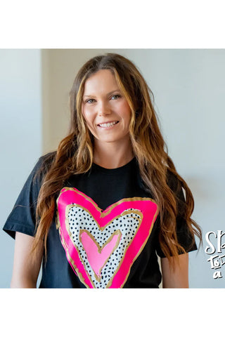 HEART WITH PUFF TEE
