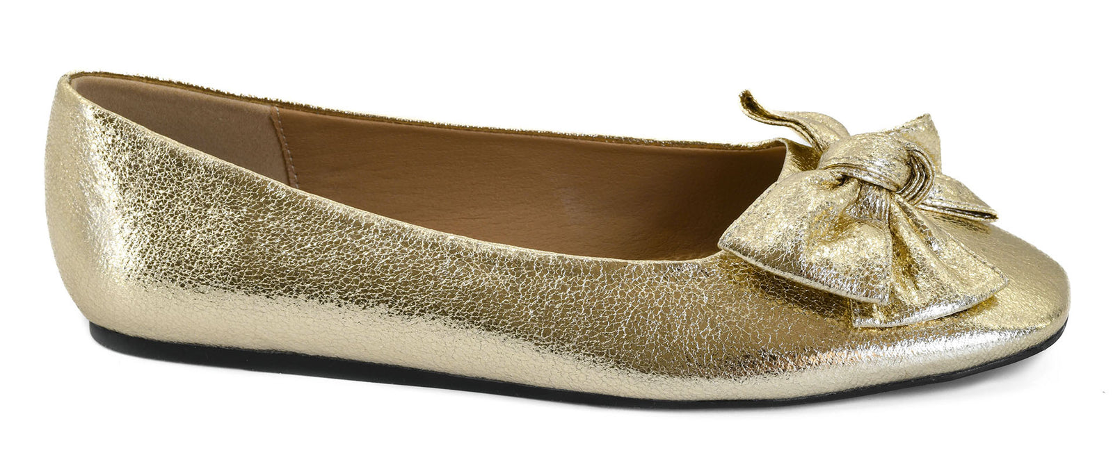 CORKY SUGAR RUSH GOLD CRINKLE METALLIC FLAT