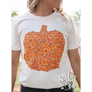 Flower Filled Pumpkin Tee