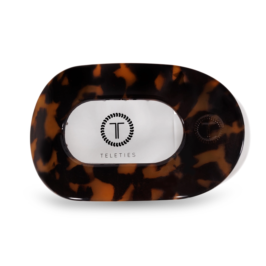 Round Flat Hair Clip | Large | Tortoise