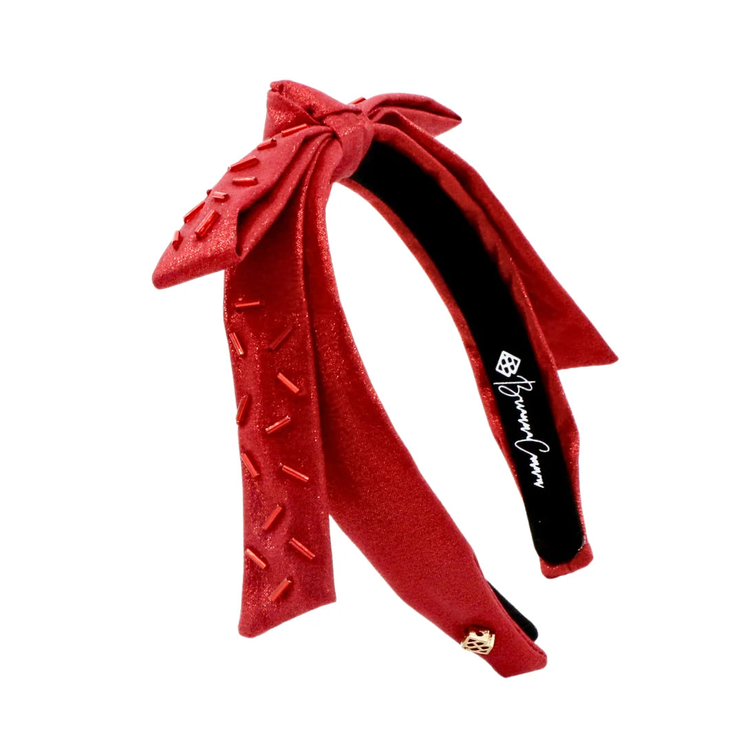 Thin Red Sprinkles Ribbon Bow Headband Regular price