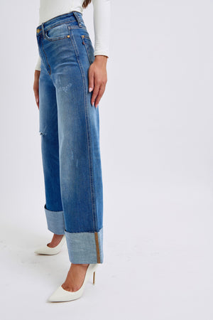 CIERRA HW RETRO WIDE LEG W/CUFF