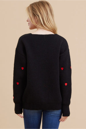 VERONICA HEART SWEATER