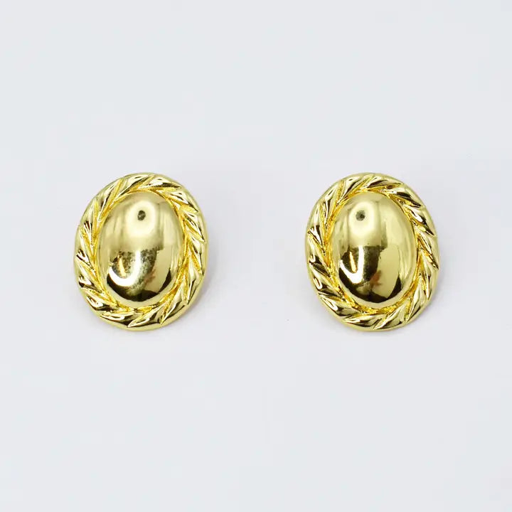 Vintage Lush Gold Stud