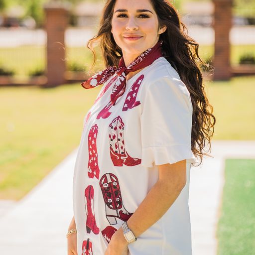 WALK THE LINE MAROON TEE