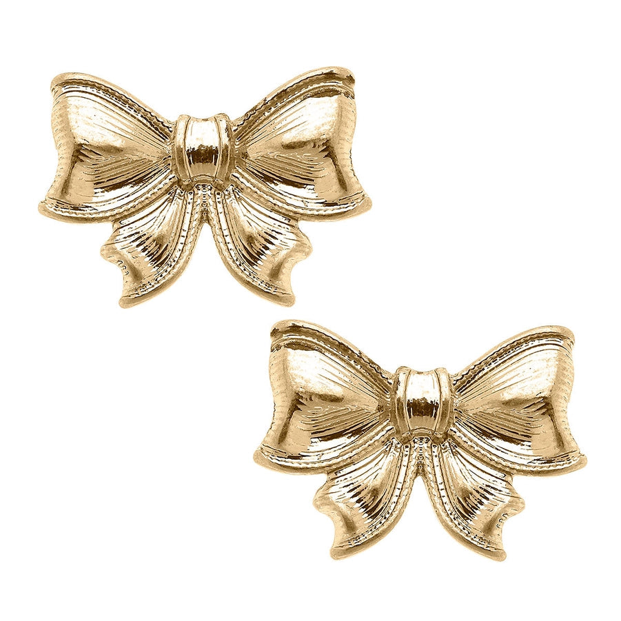 WAVERLY BOW STUD EARRINGS