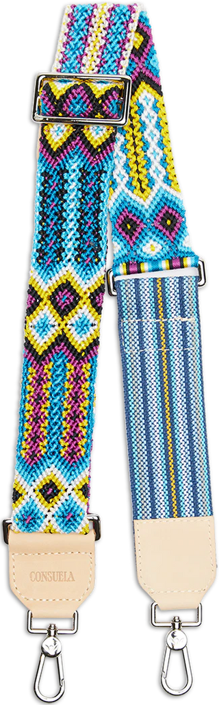 CONSUELA BLUEBERRY WOVEN CROSSBODY STRAP