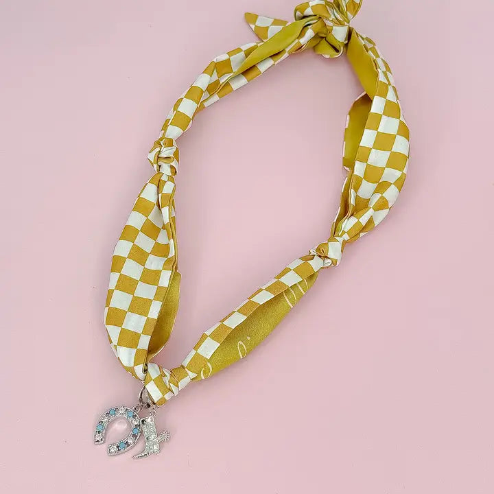 Yeehaw Lucky Scarf Necklace