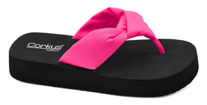 YOU GO GIRL CORKY PINK SANDALS