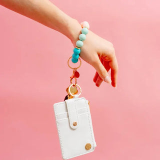 Hands-Free Keychain Wristlet - Beach Days