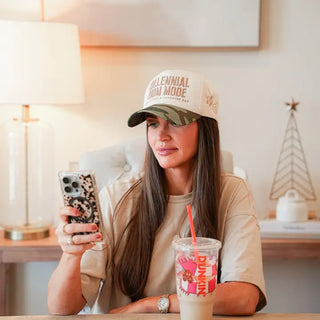 MILLENNIAL MOM MODE CANVAS CAP