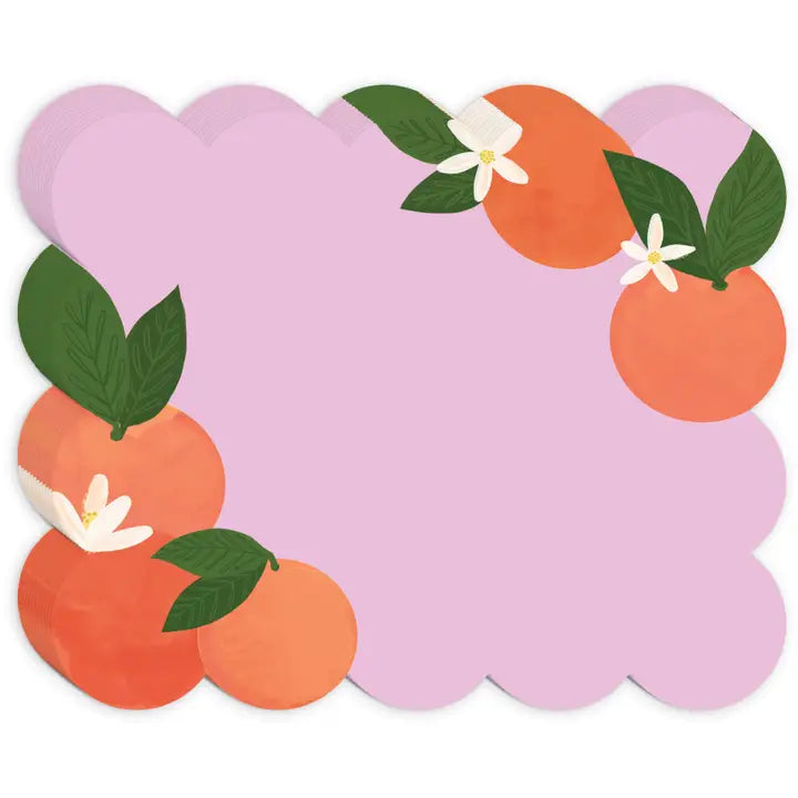 Fruit and Fleur Oranges Notepad