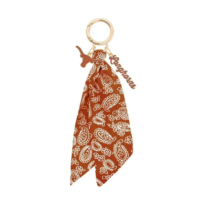 Texas Longhorns Logo Bandana Bag Charm
