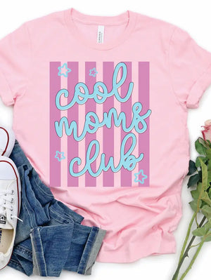 Cool Moms Club Stripes Tee