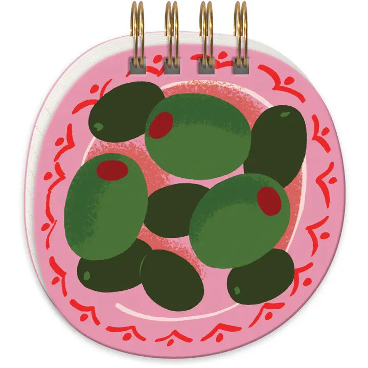 Mediterranea Olives Spiral Notepad