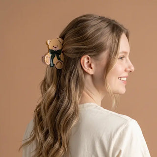 Shape Up Claw Clip-Teddy Bear Theo