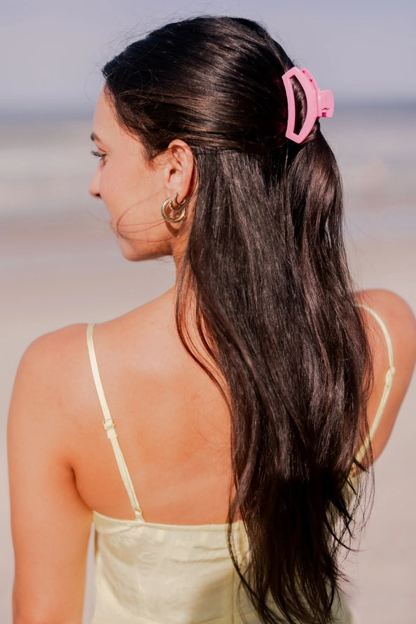 Paradise Pink-Open Hair Clip | Small |
