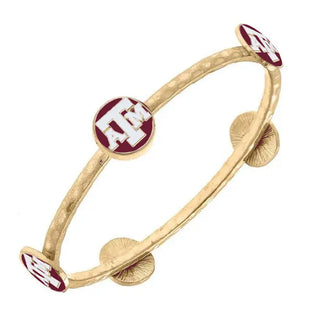 Texas A&M Aggies Enamel Claudia Bangle in Maroon
