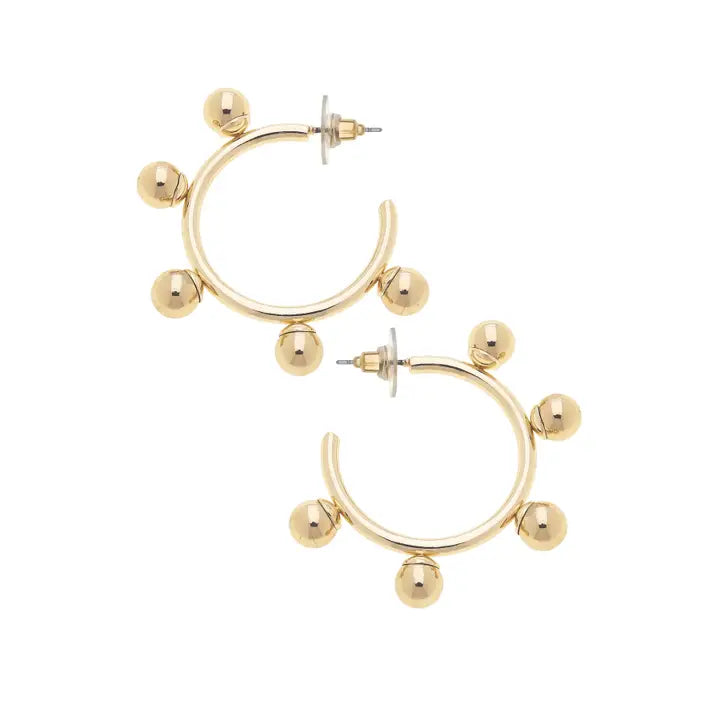 Allison ball Hoop Earrings