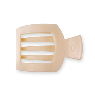 Almond Beige Medium Flat Square Clip