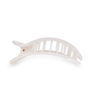 COCONUT WHITE LARGE FLAT ROUND CLIP