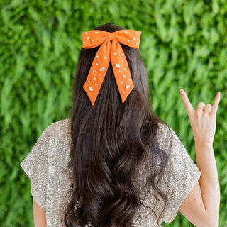 Burnt Orange University of Texas Bow Barrette