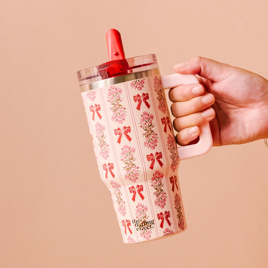 20 oz Lifestyle Flip Straw Tumbler-Oh So Merry