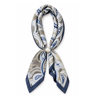 Ready To Wear Magnetic Scarf-M BLUE GRAY