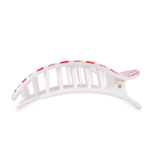 Candy Cane Crush Large Flat Round Hair Clip