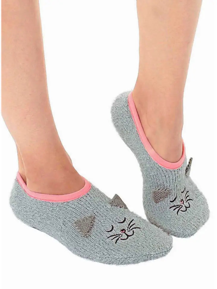 Fuzzy Cat Slipper socks