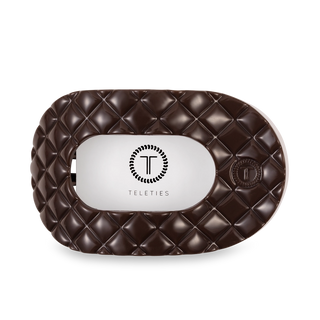 Flat Round Hair Clip | Large | Truly Taupe Quilted