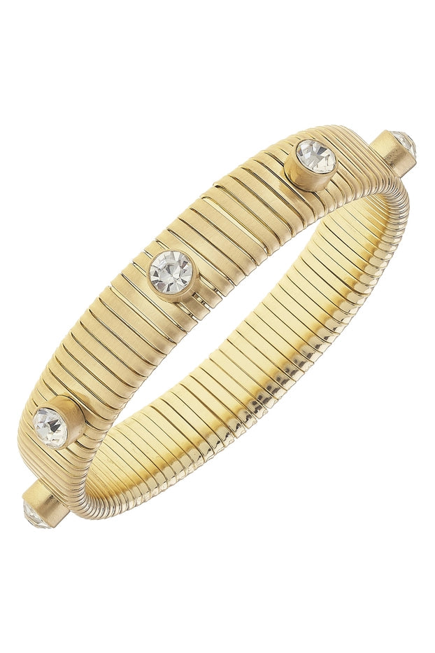 Winston Rhinestone Watchband Bangle-clear