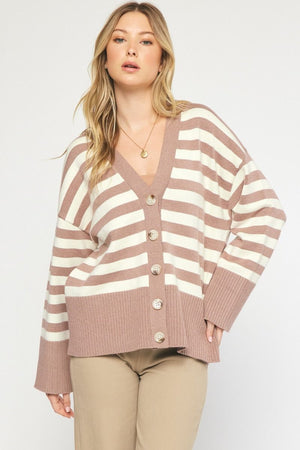 CREAM MOCHA CARDIGAN