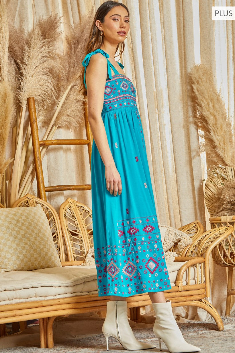 ANGIE BLUE DRESS - Southern Melon Boutique