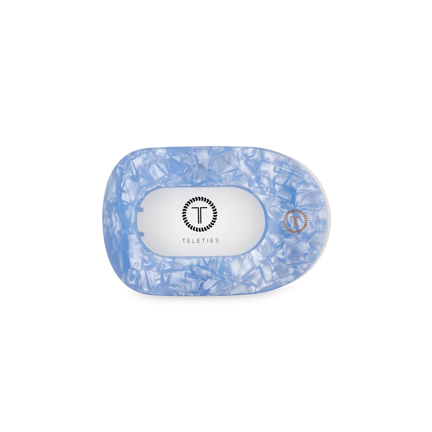 Flat Round Hair Clip | Small | Blue Lagoon