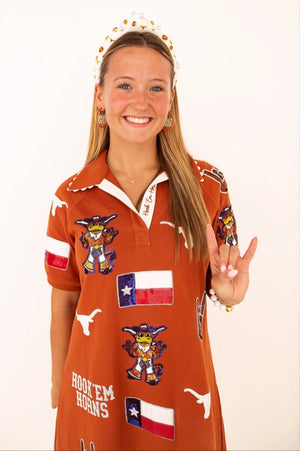 TEXAS LOGO PATCH DRESS
