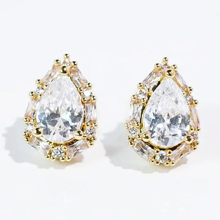 Drop Crystal Stud