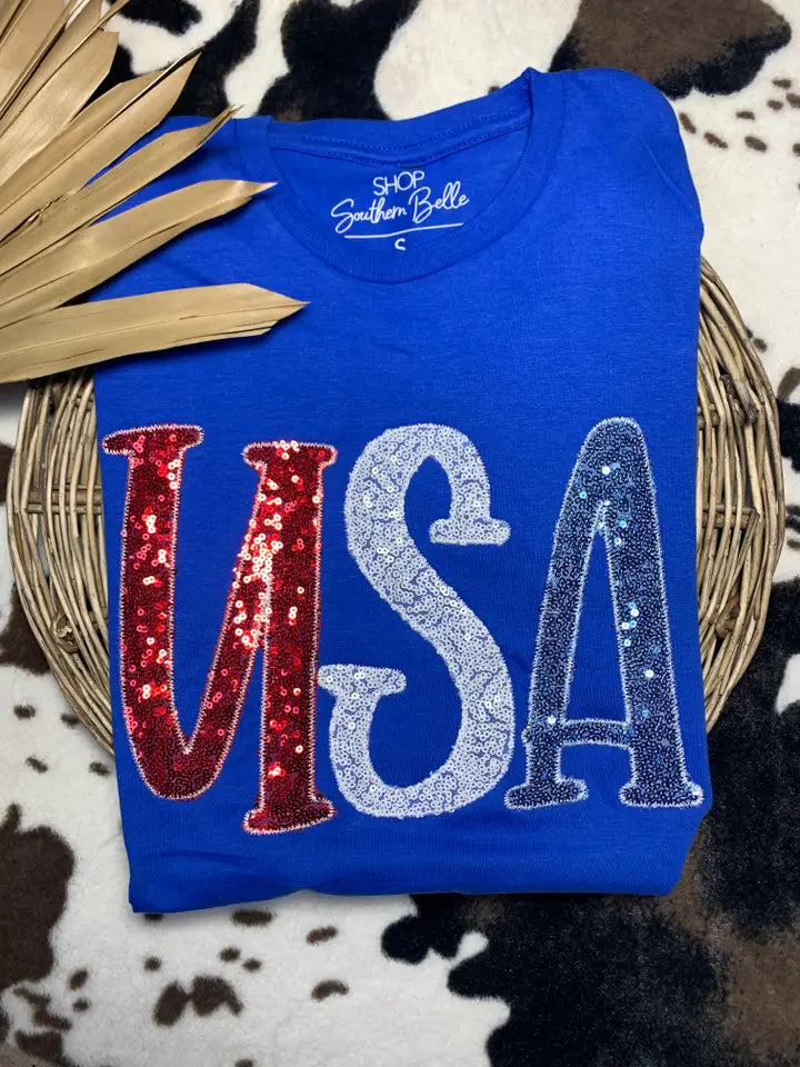 USA PATRIOTIC 4TH OF JULY TEE