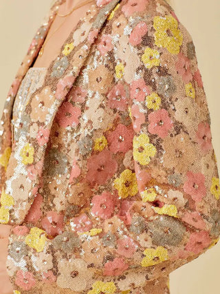 FLOWER POWER SEQUIN BLAZER