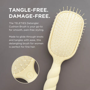 TELETIES Detangler Hair Brush, Medium Hair – Tan