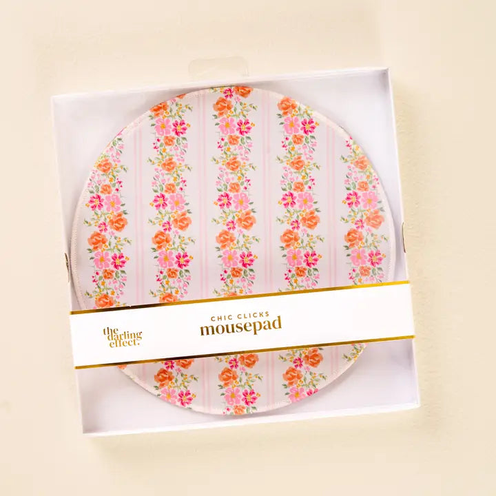 Petal Parade Pink-Chic Clicks Mouse Pad