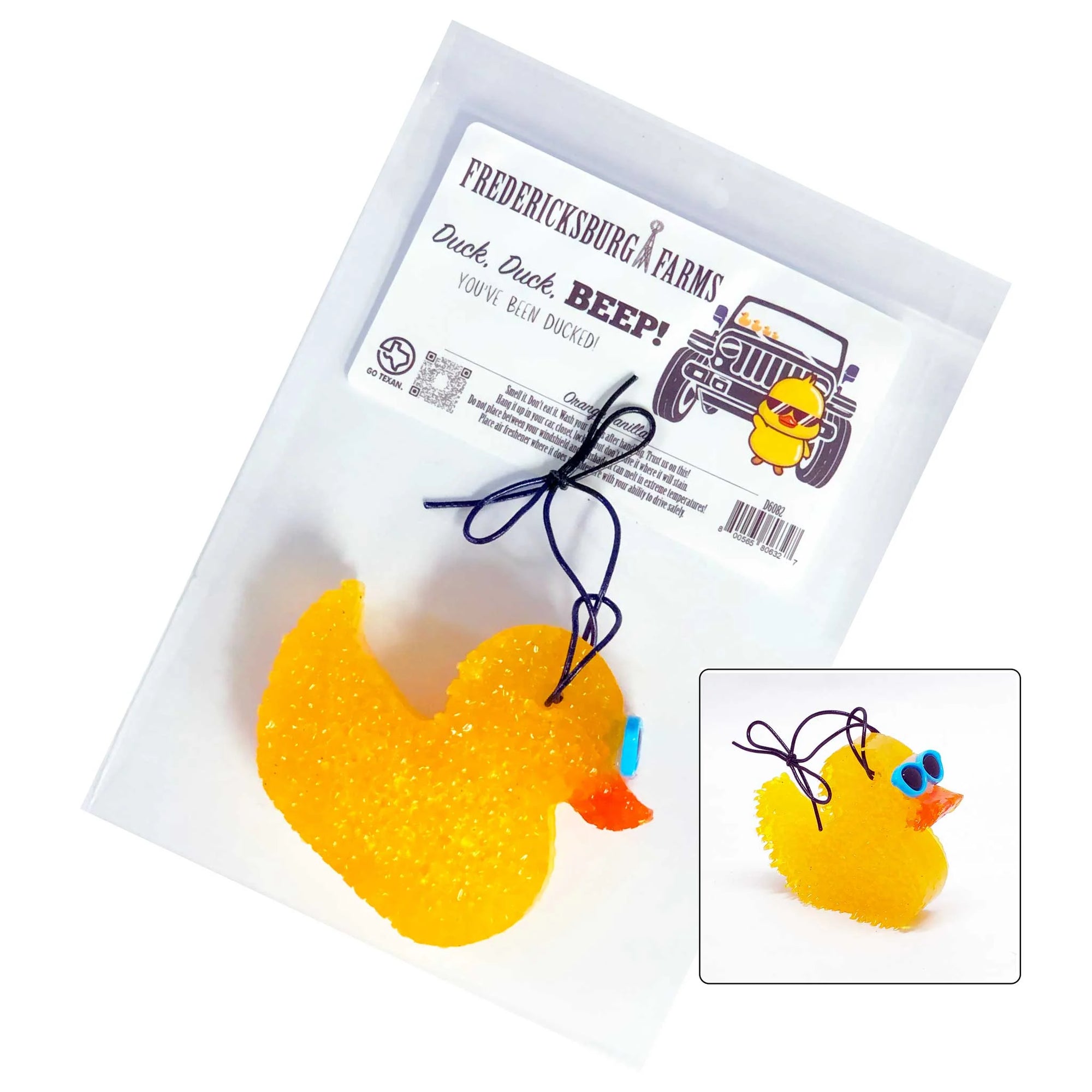 Duck Duck Beep! Orange Vanilla Duck Air Freshener