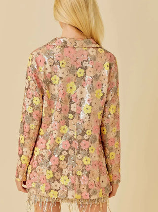 FLOWER POWER SEQUIN BLAZER