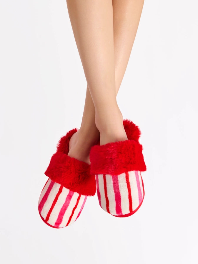 Candy Stripe Slippers
